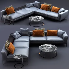 Italia michel leather sofa